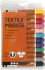 Tekstiltusch - Tykkelse 2-4 Mm - Assorterede Farver - 12 Stk