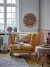 Bloomingville - Thelma Plaid - Gul - Bomuld - 150X125 Cm