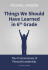 Things We Should Have Learned In 6Th Grade