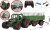 Mx - Tractor Z6951Aw - Fjernstyret Rc Traktor Med Trailer - Grøn