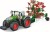 Bburago - Fendt Traktor Med Hvirvelrive - Die-Cast Metal - 10 Cm