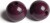 Træperler - 35 Mm - Aubergine - 20 Stk