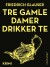 Tre Gamle Damer Drikker Te