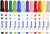 Tusch - Ø 5 Mm - Tykkelse 1-3 Mm - Assorterede Farver - 12 Stk