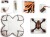 Hubsan - Value Pack Til H107 - Mat Sort Med Orange Striber - H107L-A47