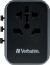 Verbatim - Universal Travel Adapter Uta-03 Pd30Wqc 2Xusb 2Xtype-C