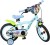 Volare - Bluey Cykel Med Støttehjul - 14 Tommer - Blå Grøn
