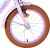 Volare - Ashley 16 Børnecykel - Kurv Og Støttehjul - Lilla Pastel