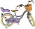 Volare - Børnecykel Med Støttehjul - 16 - Blossom - Lilla