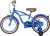 Volare - Cruiser - 16 Tommer - Blå - Børnecykel Med Støttehjul