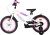 Volare - Lily Cykel - 16 Tommer - Støttehjul - Hvid