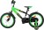 Volare - Strike Cykel - 16 Tommer - Støttehjul - Grøn Sort