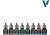Vallejo - Wizkids Maling Sæt - Defenders Of The Wild - 8X8 Ml