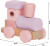Legetøjstog Med Stableklodser - Træ - Til Børn - Pink - Small Foot