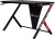 X Rocker - Gaming Bord - Ocelot Carbon - Blå Og Røde Stickers