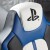 X-Rocker - Playstation Legend - Gaming Gulvstol Til Børn - Hvid Blå Sort