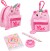 Ylvi - Micro Stationary Rygsæk Med Carabin - Pink And Purple - Mini