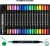 Zieler - 18 Brush Fine Tip Pens - Dobbeltender - Vandbaseret
