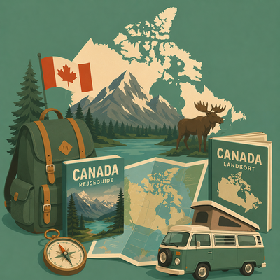 Rejsebøger til Canada, Rejseguides & Kort