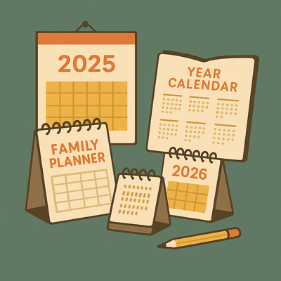 Kalendere til 2025 & 2026